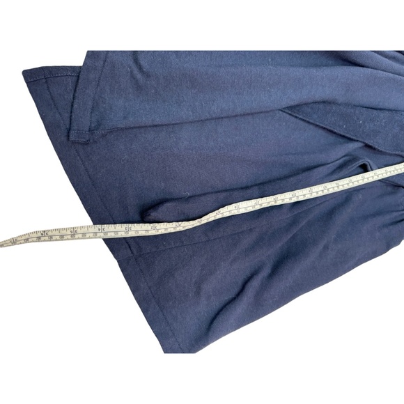 Rebecca King Deep Blue Suede Trench Cardigan Coat Size S - Picture 11 of 12